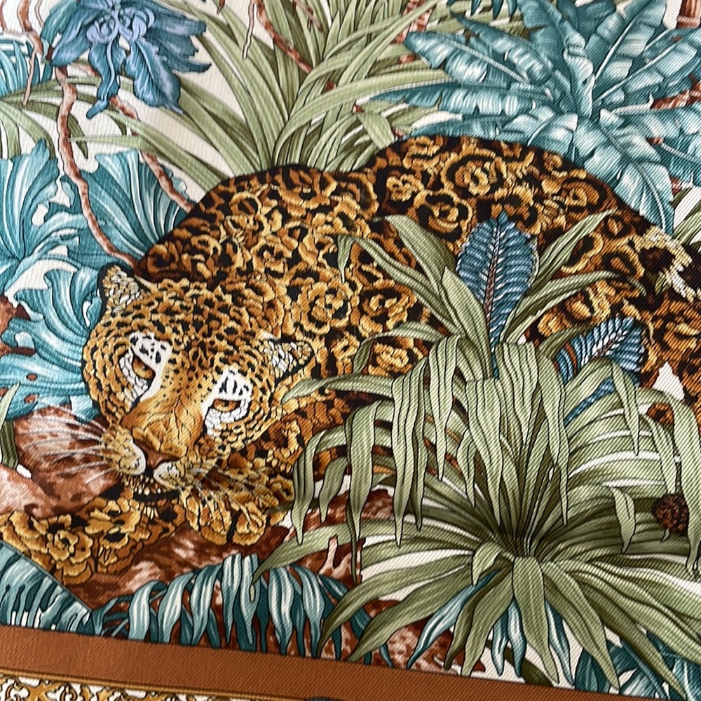 ✨✨ Salvatore Ferragamo Silk Scarf Pink Grey Gold Blue Multicolor Wrap Scarf✨✨ - Picture 13 of 17